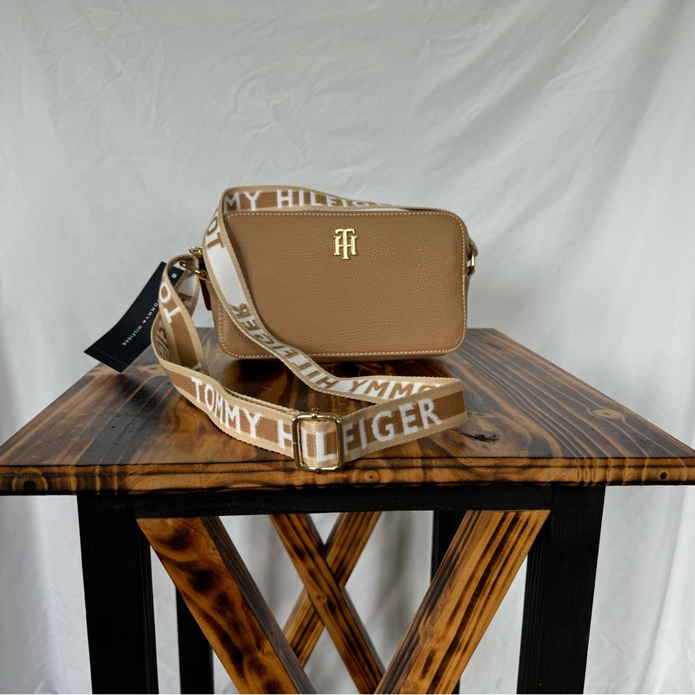 Tommy Hilfiger Brown Logo Crossbody